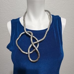 NWOT Y2K Designs by OC Pewter Bendable Necklace
